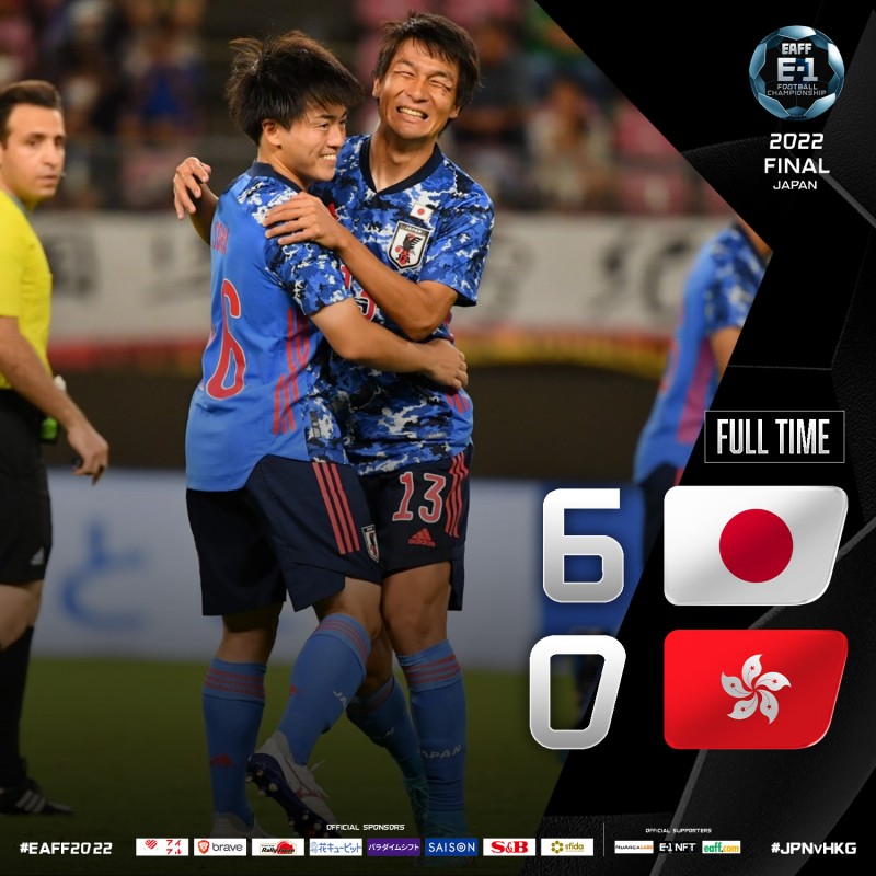 6比0横扫!日本国际A级赛事对阵中国香港7连胜