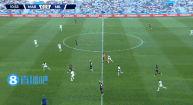 米兰1-0领先马赛!迪亚斯送助攻,梅西亚斯远射破门