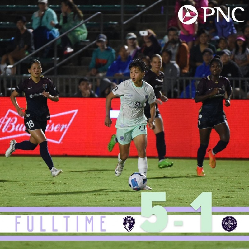 NWSL:王霜首发,路易斯维尔竞技1-5两连败排名倒数第二