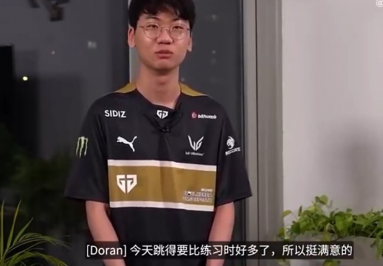 练习了一晚上的练习生!常规赛击败T1后Doran在舞台中央“热舞”