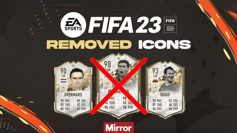 FIFA23删除的8名传奇球星:马拉多纳、瓜迪奥拉、吉格斯在内