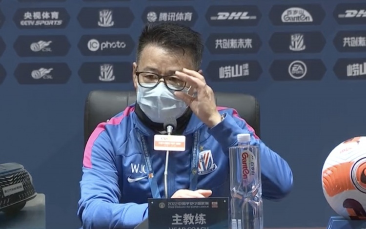 吴金贵:很幸运补时阶段获得了点球,这是申花每个队员努力的结果