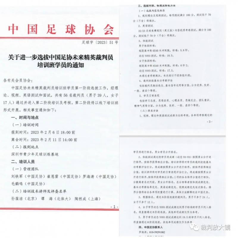 中国足协未来精英裁判员考核,能跑就行吗?
