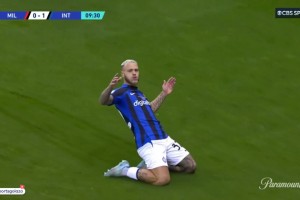 意超杯-迪马尔科哲科破门劳塔罗建功 国米3-0AC米兰夺冠