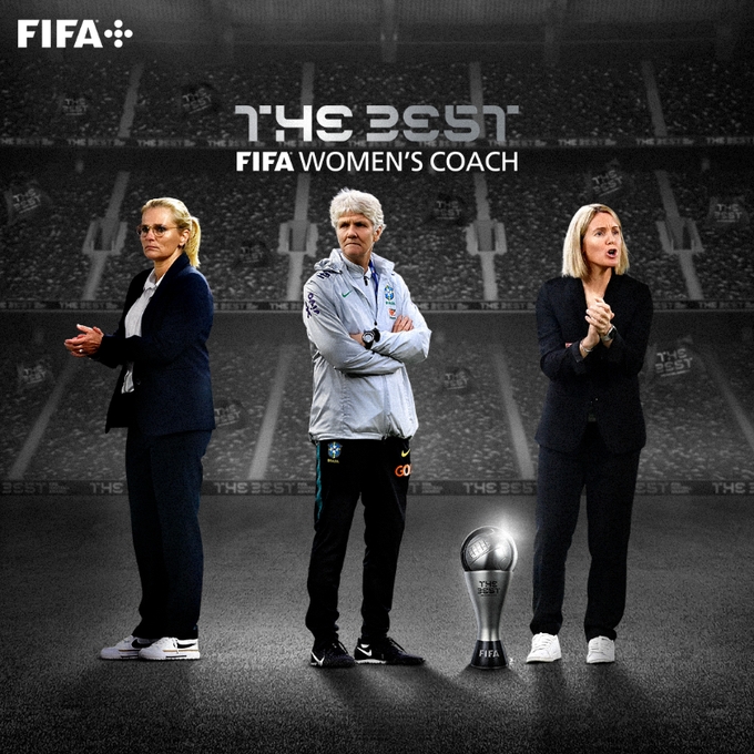 FIFA年度最佳女足教练候选:邦帕斯托、皮娅、魏格曼