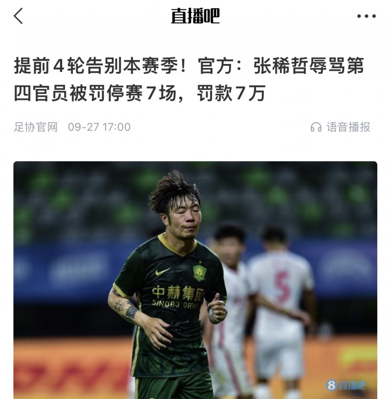 够狠❗都是骂裁判，张稀哲禁赛7场?詹姆斯禁赛1场?