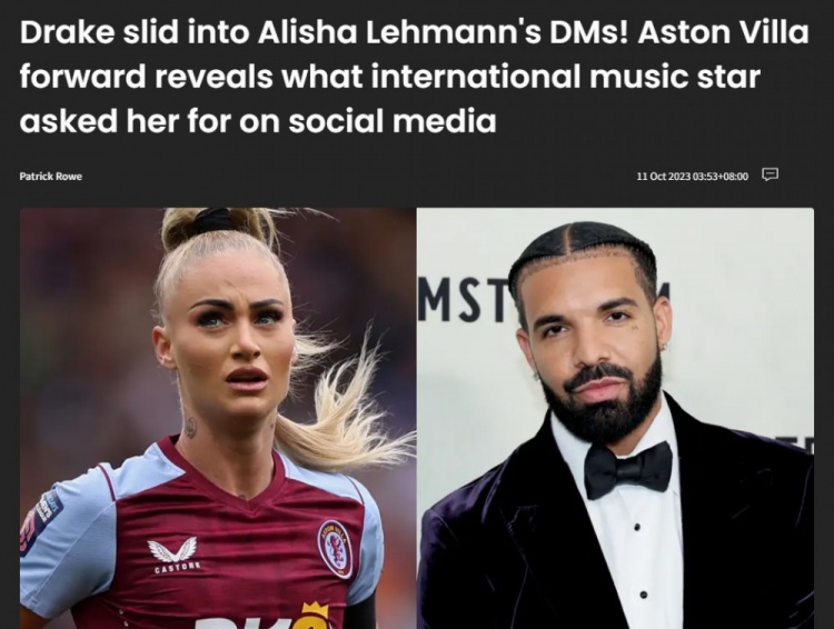 瑞士美女球员莱曼:德雷克找我要球衣,网上很多人说我不是球员