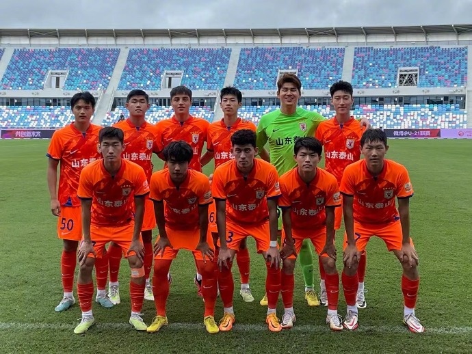 U-21联赛第19轮，山东泰山U21队3-0上海申花U21队继续领跑
