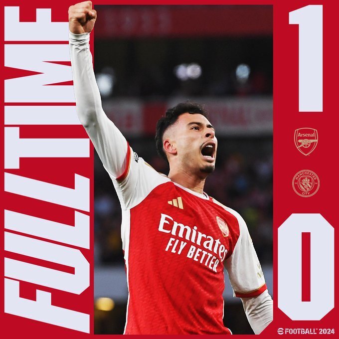 英超-阿森纳1-0曼城,哈弗茨助攻马丁绝杀赖斯门线解围