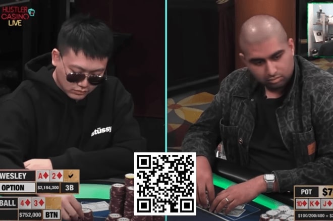 【EV扑克】牌局分析:两家天同花撞上 气球哥真的倒了大霉!
