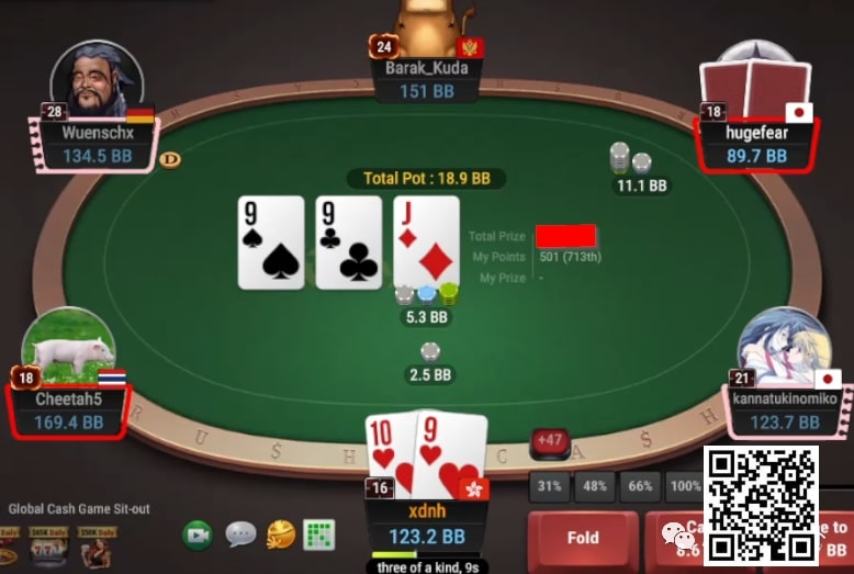 【EV扑克】牌局分析:Trips为啥min raise