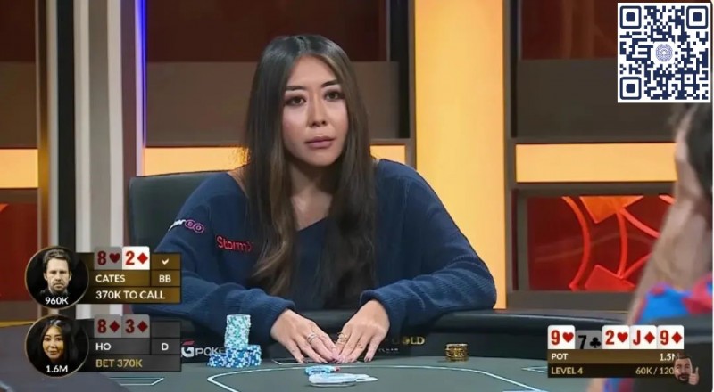 【EV扑克】牌局分析:Maria Ho在黄金游戏单挑对抗赛中对Jungleman的超级诈唬