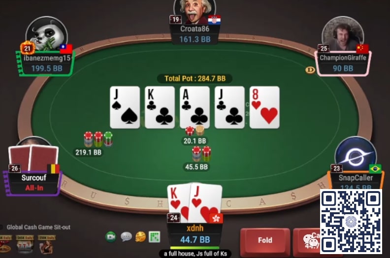 【EV扑克】牌局分析:河牌葫芦被3bet allin