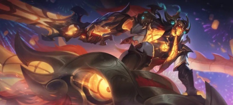 LOL手游将发布5.0版本龙年皮肤:包括剑魔、男枪、婕拉石等