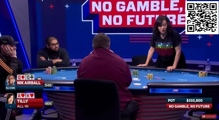 【EV扑克】牌局分析：气球哥vs女明星，跟注ALL IN有点狠……