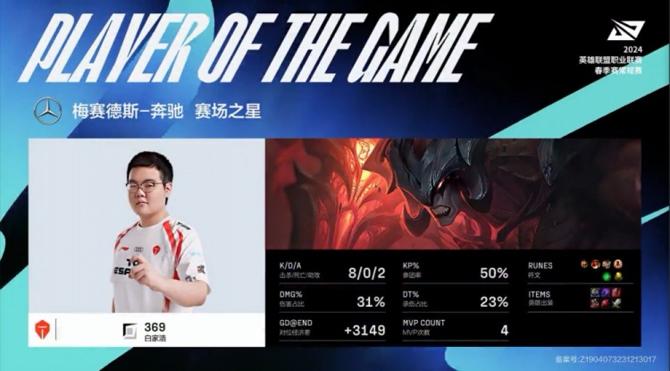 韩网热议369连续两局拿下MVP:Ruler去年限制了369!