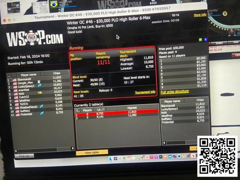【EV扑克】趣闻 | WSOP线上赛延迟报名出现BUG,导致11人争夺3万美元保底奖金!