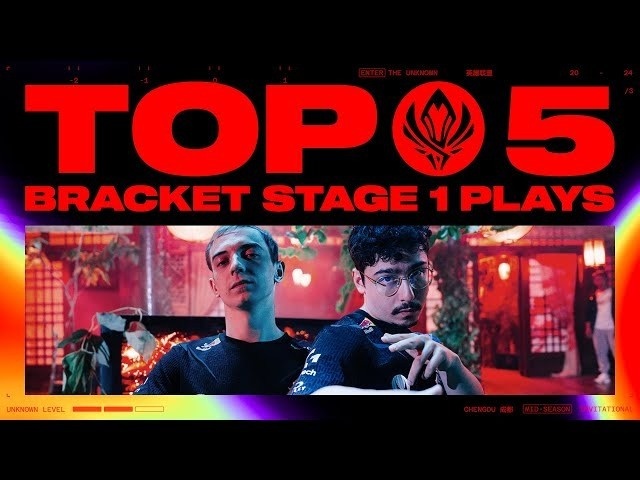 LOL官方发布MSI淘汰赛首周TOP5:Faker阿狸第一,Bin薇恩第四