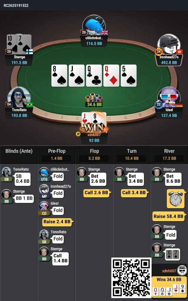 【EV扑克】牌局分析:Nice fold,以后请继续fold