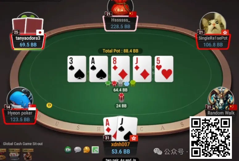 【EV扑克】牌局分析:4bet底池,顶两对河牌打多大?