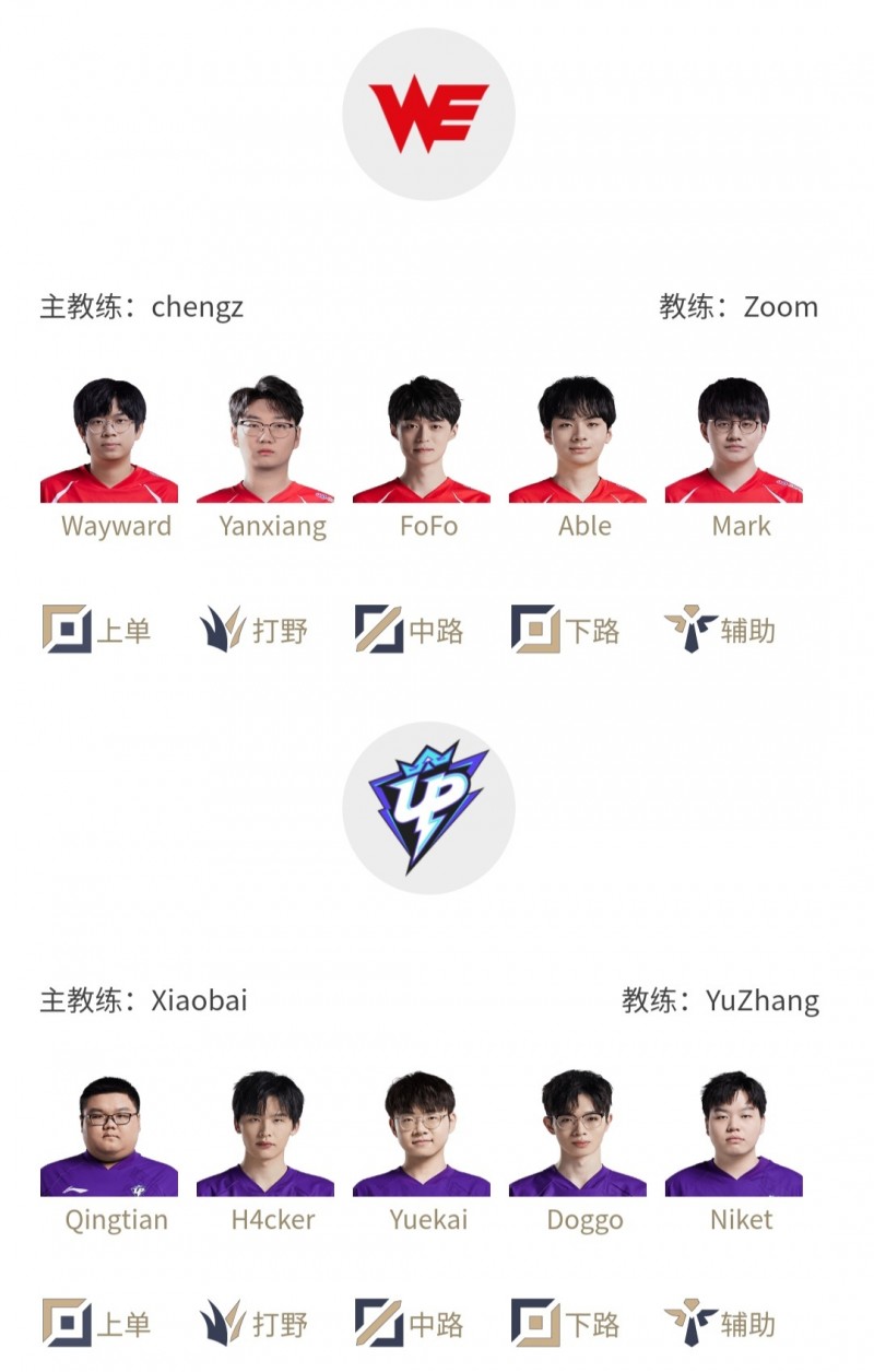 LPL明日首发名单:只有两场 Scout对阵Care 晴天对阵大黄!