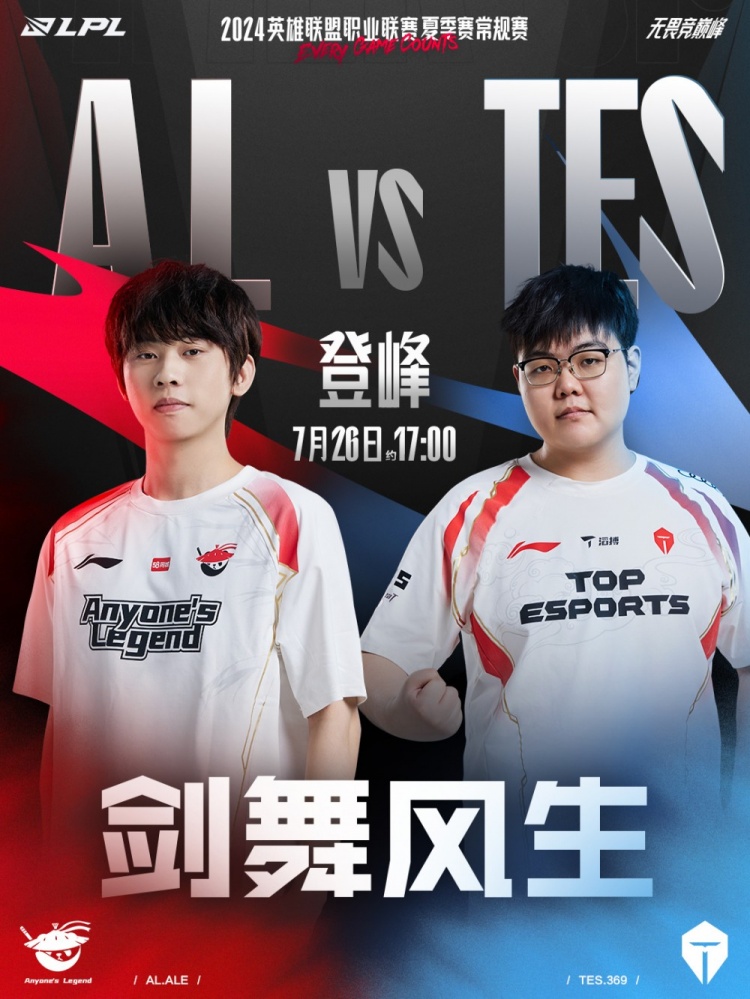 ALvsTES预热:剑舞风生,狭路相逢,谁将再取一胜超越对手