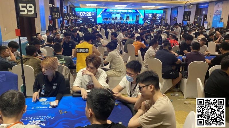 【EV扑克】CPG三亚总决赛斗罢艰难再出发!主赛喜迎3787人次参赛余1446人晋级 杨旭东收揽302500计分牌成C组382人领头羊