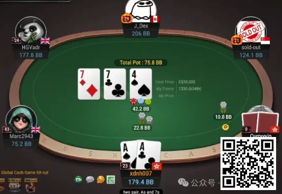 【EV扑克】牌局分析:AQs请不要call冷4bet