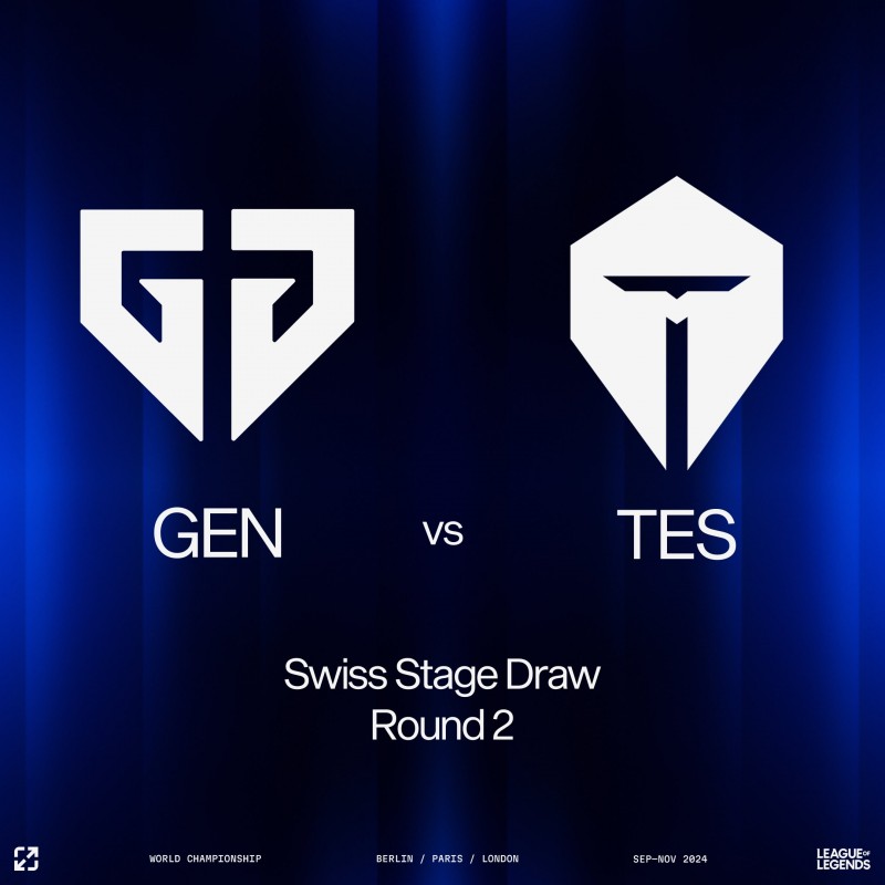 S赛打成洲际赛?TES在首轮对战LCK战队T1后 又将在第二轮面对GEN