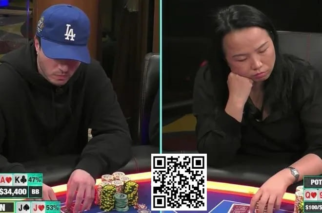 【EV扑克】曾玲琳在高额桌18万底池超长思考11分20秒,是过分还是合理?