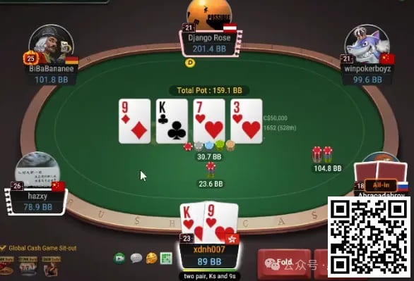 【EV扑克】牌局分析:overplay了小两对?
