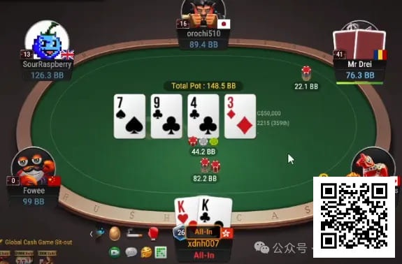 【EV扑克】牌局分析:不闪两对,不闪set,不闪顺子
