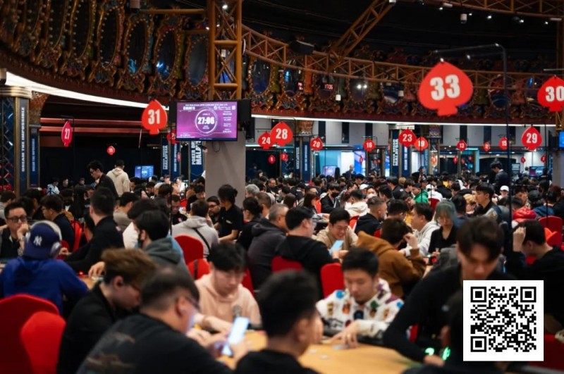 【EV扑克】PD15吉隆坡站 | 主赛共1992人次参赛 224人晋级第二轮,国人选手孙浩然690,000领跑全场冲击决赛圈