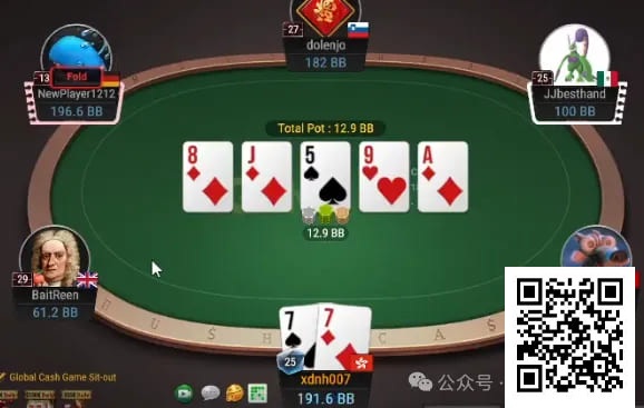 【EV扑克】牌局分析:买到打轻注,买不到打重注