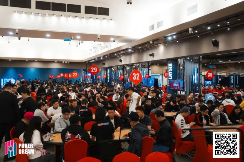 【EV扑克】PD17吉隆坡 | 人气十足！马来西亚开幕赛共1596人次报名，208人晋级决赛日
