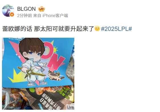搞子🤣ON晒粉丝应援画:蕾欧娜的话 那太阳可就要升起来了