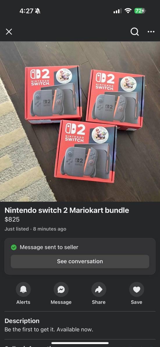 售价近6000元!已有黄牛拿到Switch 2并提前高价转售
