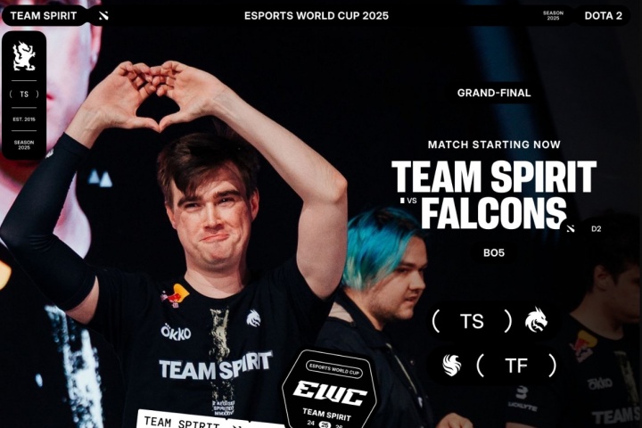 百万奖金!Spirit横扫Falcons夺冠 取得EWC单项最多奖金