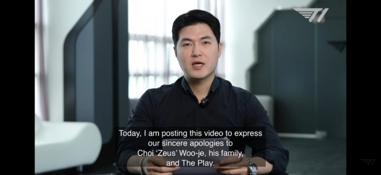 T1 CEO:Zeus在转会期内无违规行为 我们对各种情况应对不足