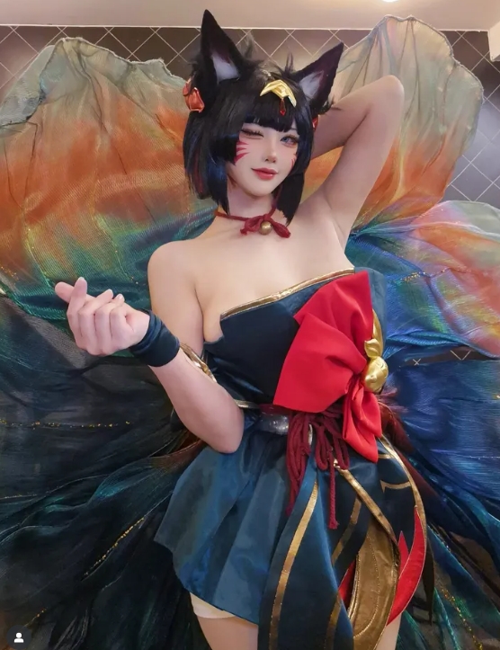 韩援什么实力我能不知道吗?😭Coser Yasal晒Cos阿狸新皮肤照片