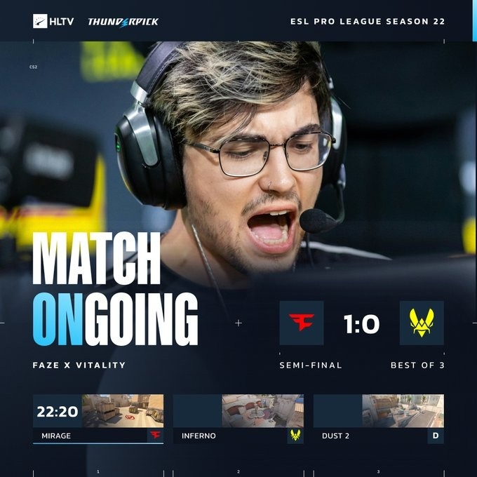 🎮弓箭手放箭!总监米垃圾爆杀小蜜蜂 FaZe三加时22-20拿下图一