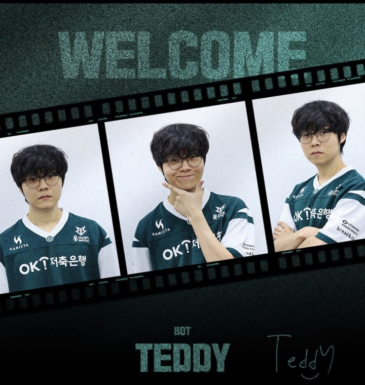 LCK赛区BRO俱乐部官宣:前DRX下路选手Teddy加盟