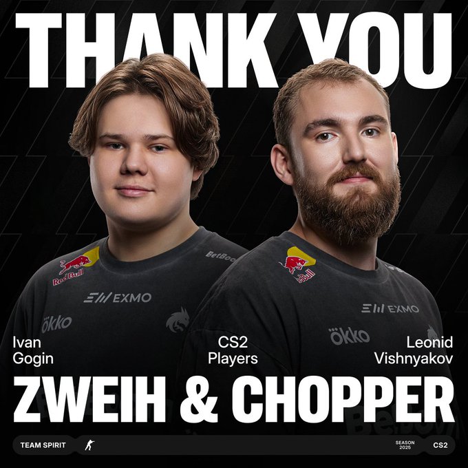 HLTV消息：Magixx和 Zont1x回归spirit Chopper和Zweih遭下放