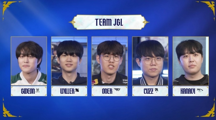 LCK季前赛打野队:上Gideon中单Kanavi野Cuzz 下路Oner/Willer