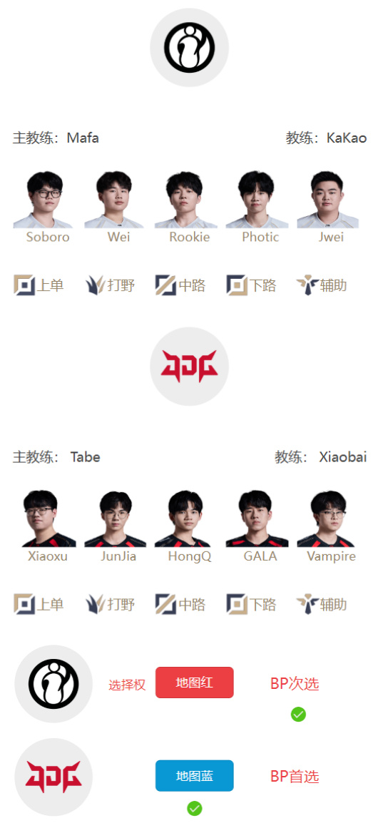 LPL明日首发名单：韩国“姿态”对阵Saber！HongQ对阵Rookie