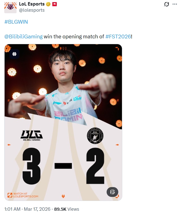 外网热议BLG 3-2 BFX:实际上5:0 BFX 就只是逗逗你的BFX