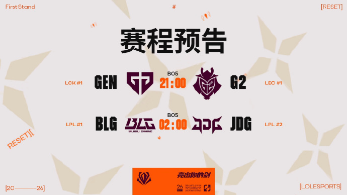 最没有悬念的一集?外网先锋赛赔率:若G2战胜GEN则1赔10 JDG取胜1赔6